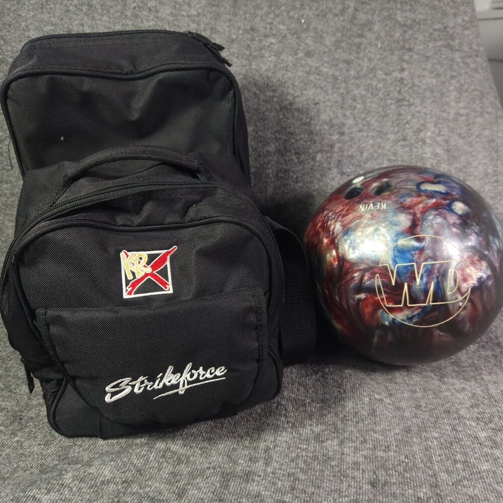 Columbia 300 WD 10lb Galaxy Bowling With KRX Strikeforce Ball Bag Preowned